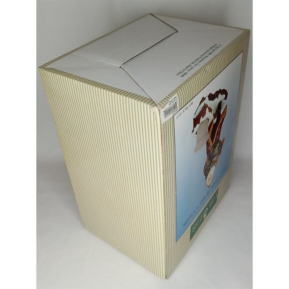 Vintage Christmas Candle Holder With Original Box Ceramic Santa Gift Link 2003 - Picture 11 of 11